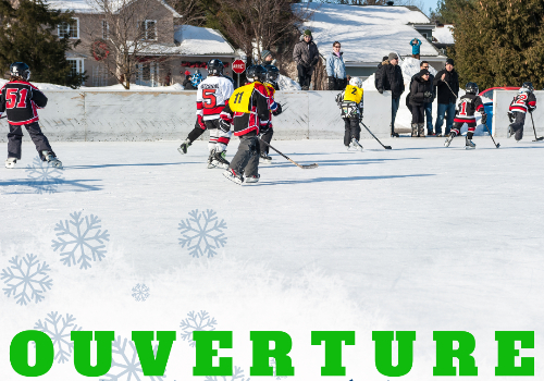 Les patinoires du parc Lorraine sont ouvertes!